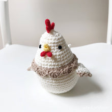 Load image into Gallery viewer, Made to Order MOTHER CHICKEN &amp; BABY CHICK PAIR crochet amigurumi