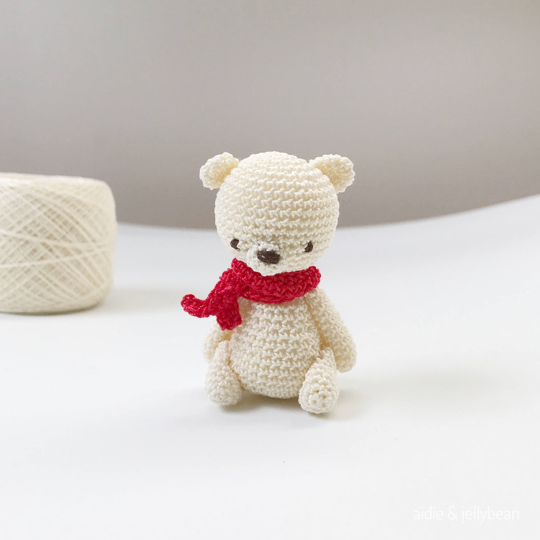 Made to Order Tiny Animal Series - Bear with a scarf