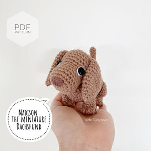Pebbles the Dachshund amigurumi pattern by Cecilia from Irissesile - Ravelry